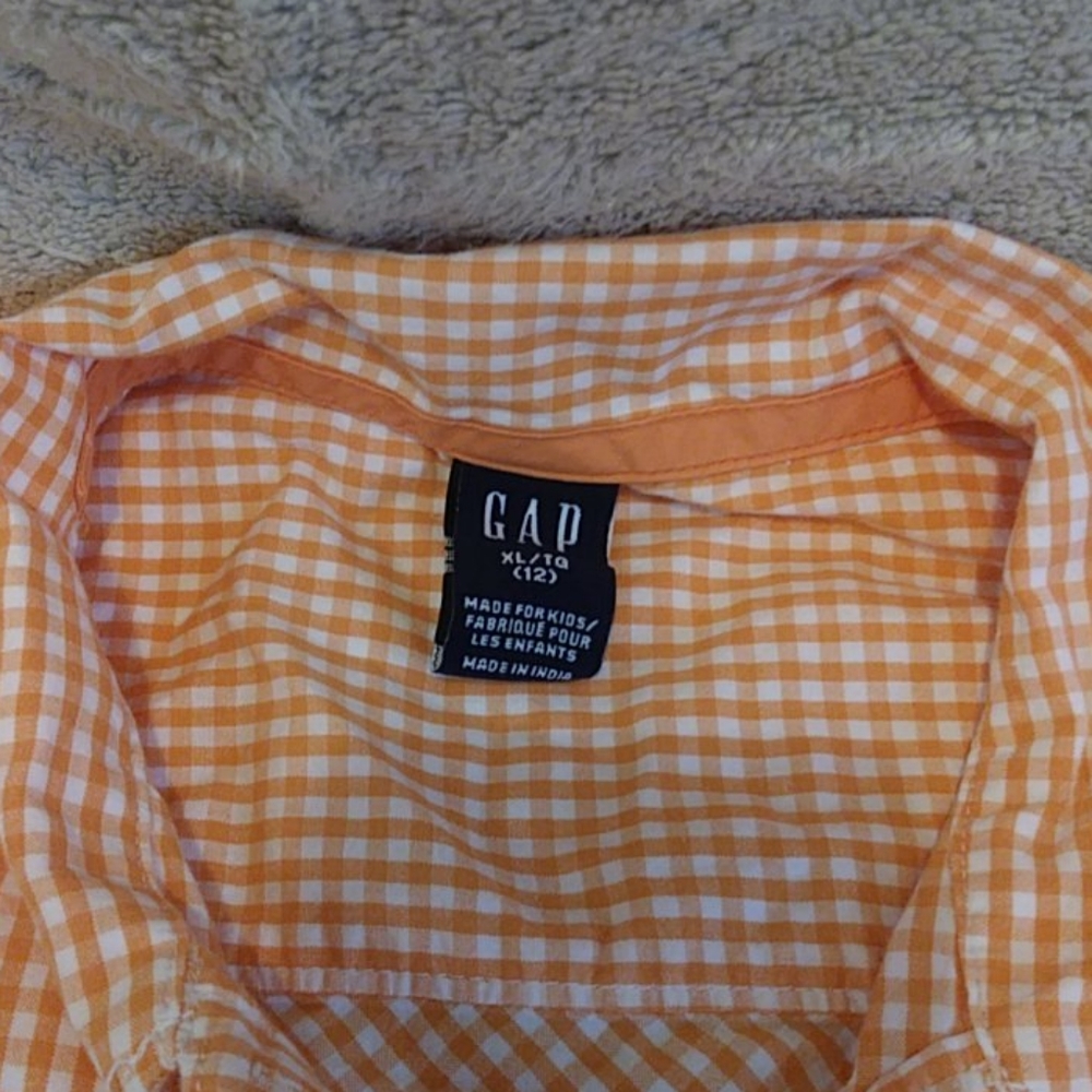 Peach and White Gap Kids Dress - Picture 2 of 4